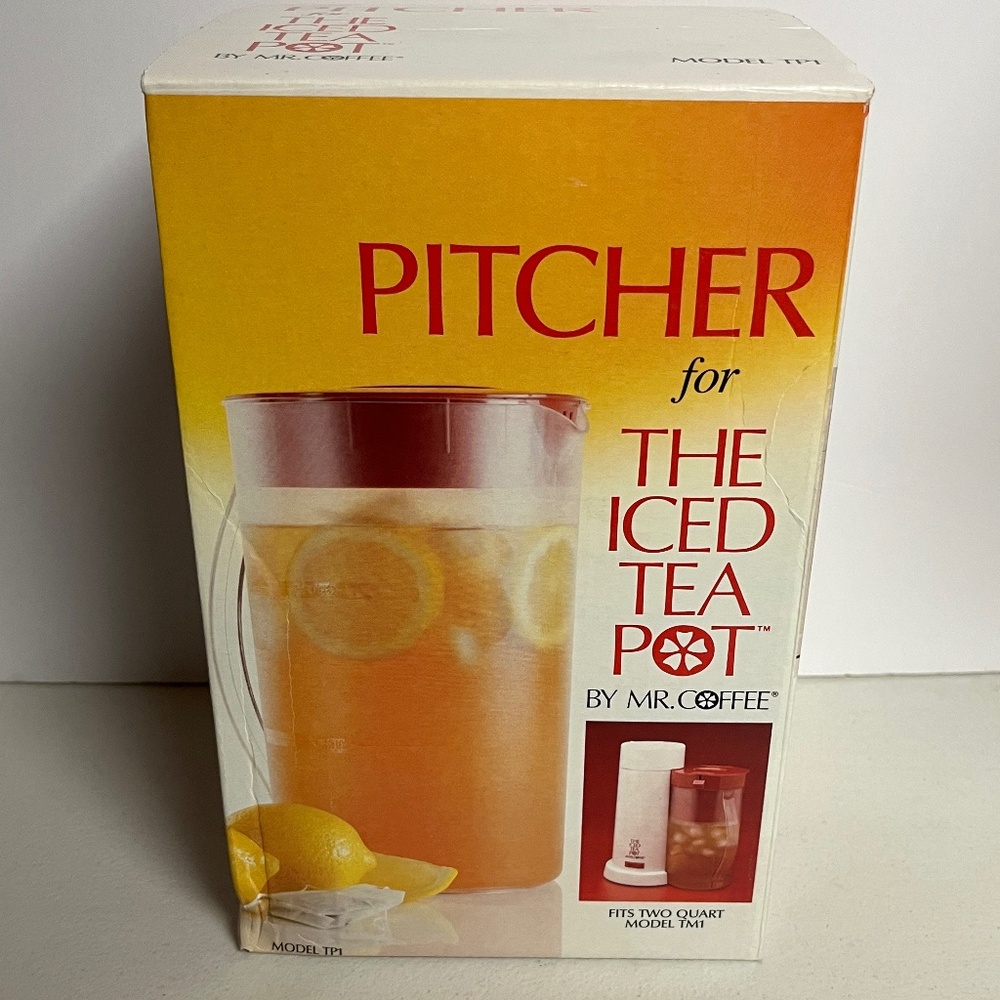 Vintage Mr Coffee Pitcher For The Iced Tea Pot Model TP1 Fits TM1 2 QT New